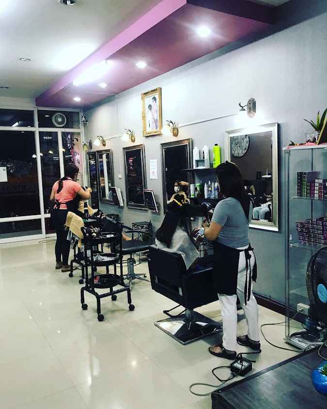 กรรไกรทองบาร์เบอร์ ตัดผมชาย/หญิง ร้านเสริมสวย michelle hair and nail, - 3