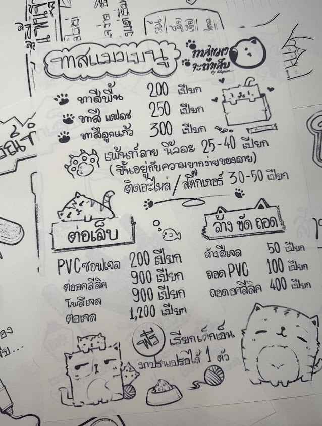ทาสแมวจะทำเล็บ