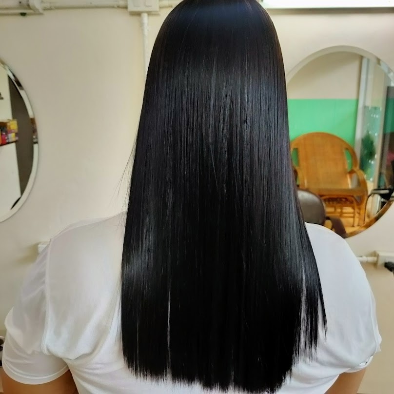 ทำผมยะหริ่ง เสริมสวย เส้นผม just lady salon