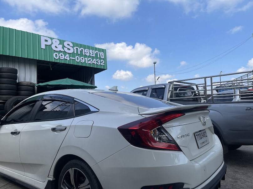 ร้านปะยาง P&S ปั้ม pt บางคูวัด ถนน345 - 2