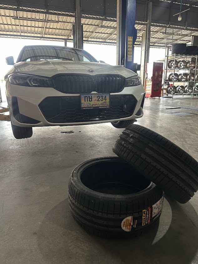 ร้านยางใกล้ฉัน กำแพงเพชร ป.เจริญการยาง มียางรถเบนซ์ รถBMW - 3