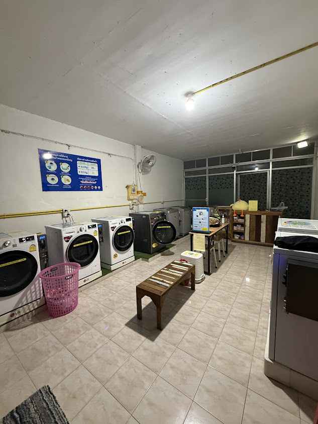 ร้านหยอดเหรียญ (บริการซักผ้า,อบผ้า) laundry&dry