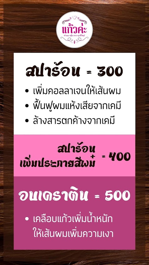 ร้านแก้วค่ะ ทำผม ญ-ช ทุกสไตล์ - 4