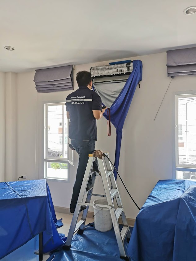 ล้างแอร์ ฝั่งธน พระนคร ช่างแอร์ ล้างแอร์บ้าน ซ่อมแอร์ Air-con Bangkok Service - 2