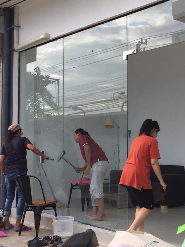 แม่บ้านรับทำความสะอาดบ้านตึกคอนโด จัดสวน