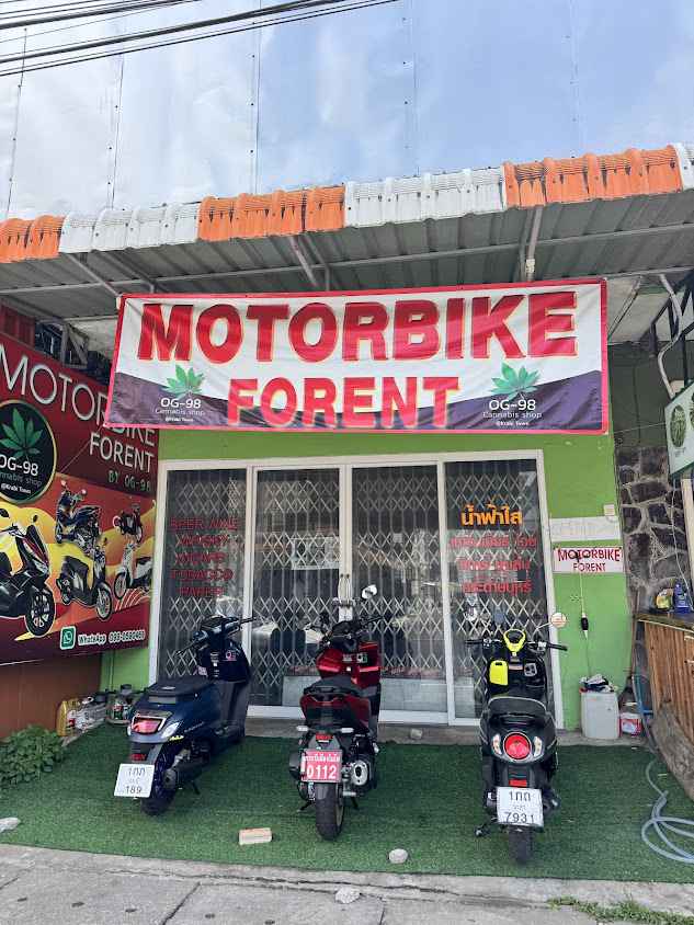 Ashi motorbike for rent at krabi town