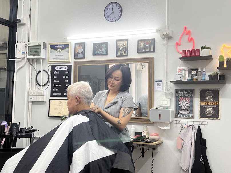 Barber Nat ร้านตัดผมชายสันป่าฝ้าย