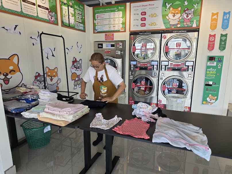 Browny 24hr Wash & Dry ร้านสะดวกซัก สาขาแพรกษา