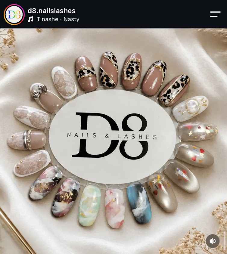 D8.nails&lashes ร้านเล็บ สปา ต่อขนตา ติด Iconsiam