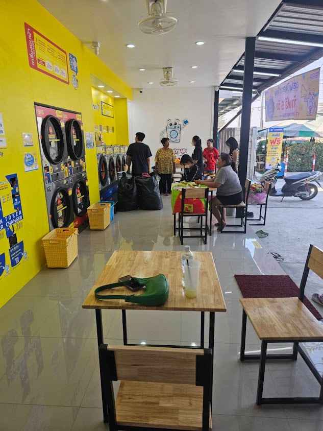 LaundryBar สาขาตลาดสังกะสี จ.สมุทรปราการ l ลอนดรี้บาร์ l ซัก อบ ผ้า