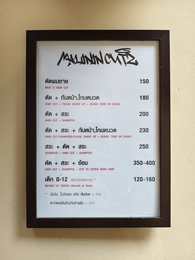 Malinincutz มะลินินคัท ตัดผมชาย - 4