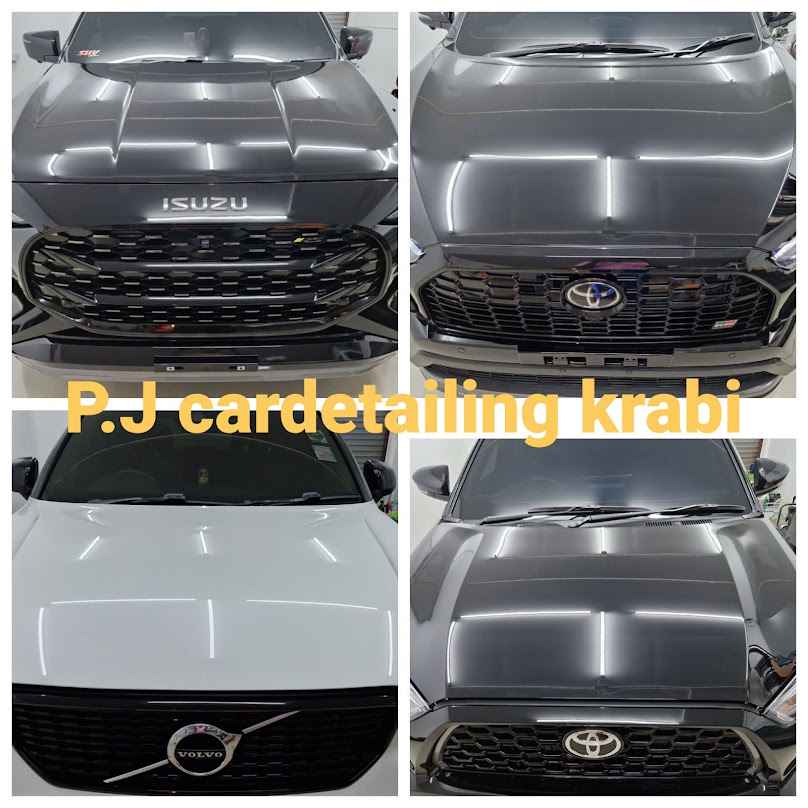 P.J Car Detailing Krabi ศูนย์เคลือบแก้วจังหวัดกระบี่ ซักเบาะพรมรถยนต์กระบี่ ขัดเคลือบไฟหน้ารถยนต์ ขัดสีลบรอย ล้างรถกระบี่