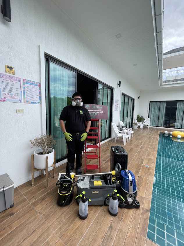 The clean รับทำความสะอาดกำจัดเชื้อไรฝุ่น