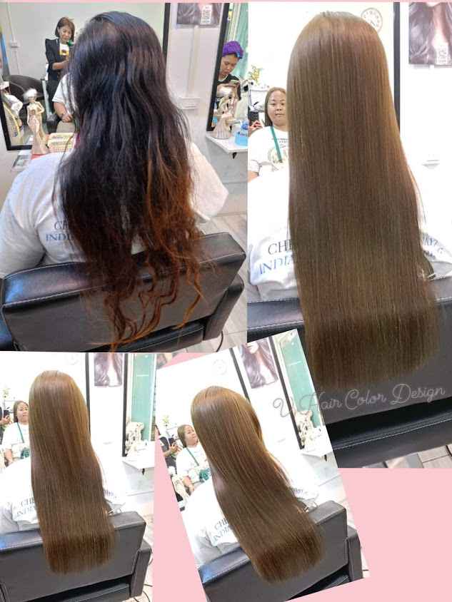 V Hair Color Design - 1