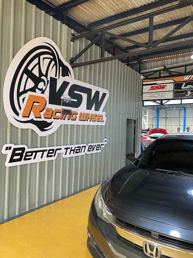 VSW Racing Wheel Co., Ltd. (วีเอสดับเบิลยู เรซซิ่ง วีล) แม็ก ยาง ช่วงล่าง โช้ค เบรค น้ำมันเครื่อง แบตเตอรี่ บางกรวย นนทบุรี - 2
