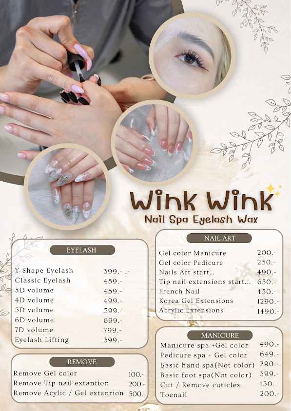 Wink Wink Nail & Spa สาขา สันติธรรมเชียงใหม่